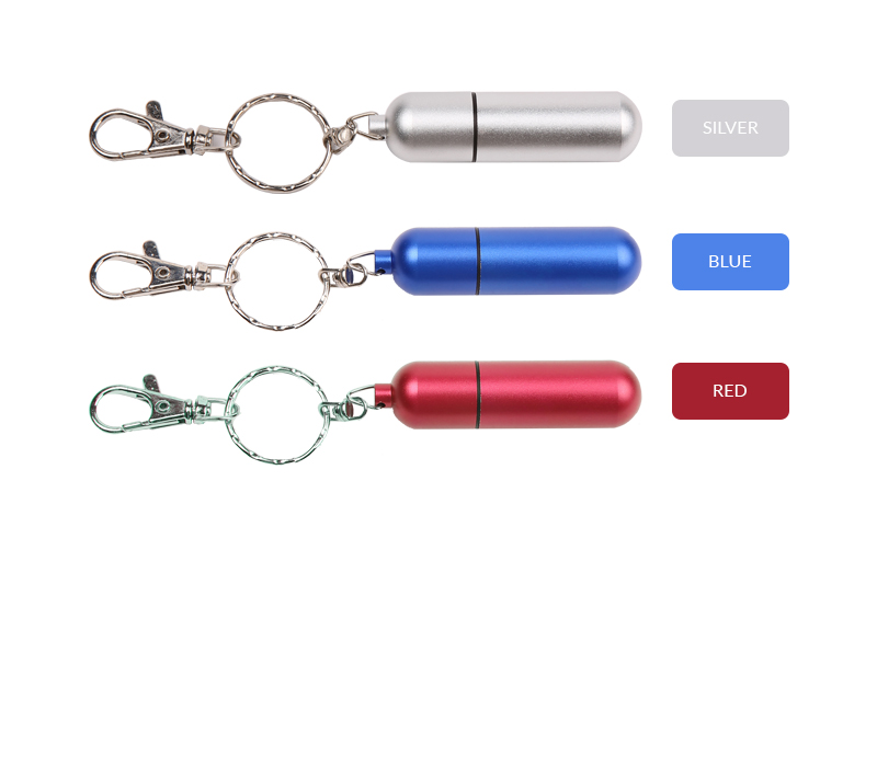 1GB Pill Shaped USB 2.0 Flash Drive with Keyring. 9