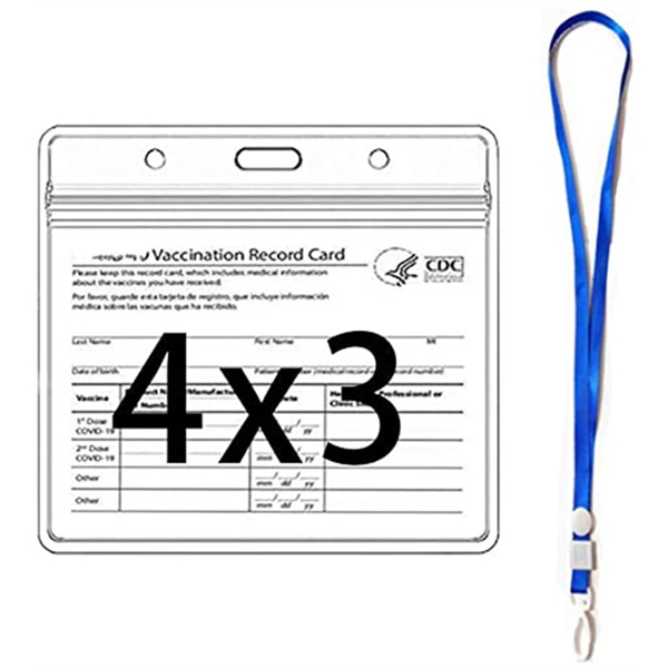 CDC Vaccination Card Protector w/ Lanyard 2