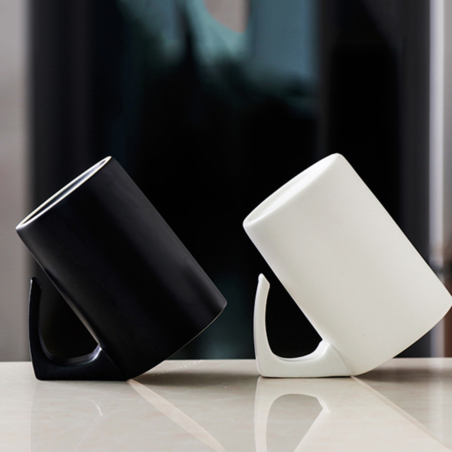 13Oz Creative Inverted Ceramic Mug 5