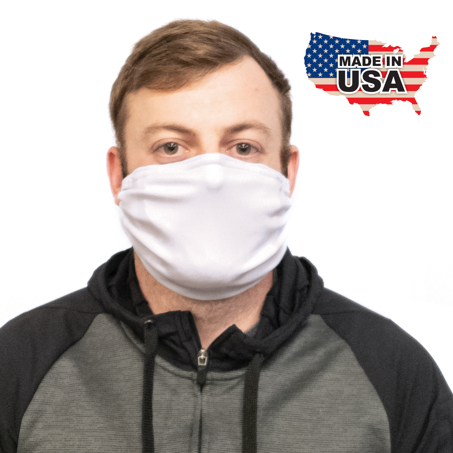 White Microfiber Face Mask 6
