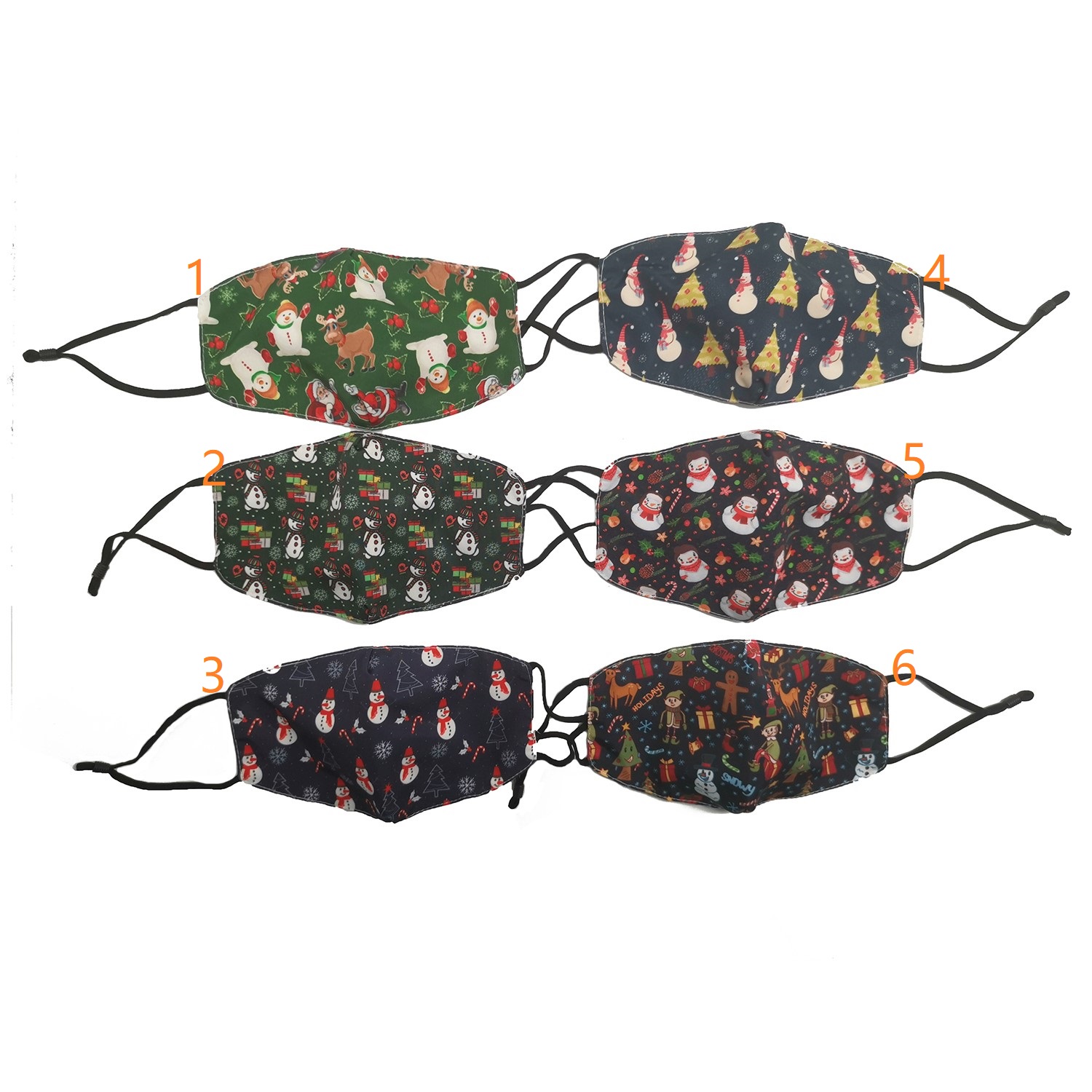 Christmas Face Mask With Adjustable Ear Loops 7