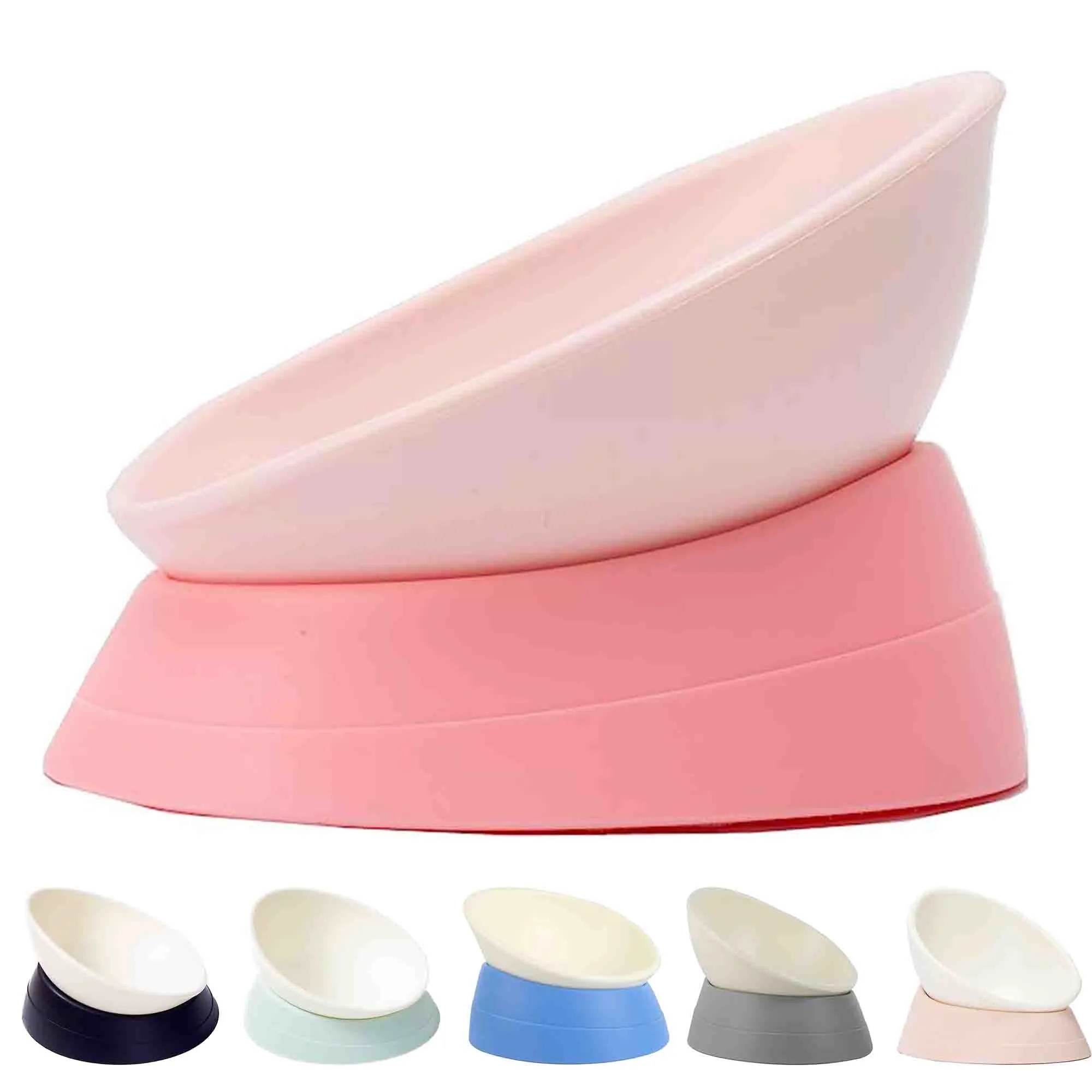 Inclined Pet Feeder Slope Base Tilt Bowl