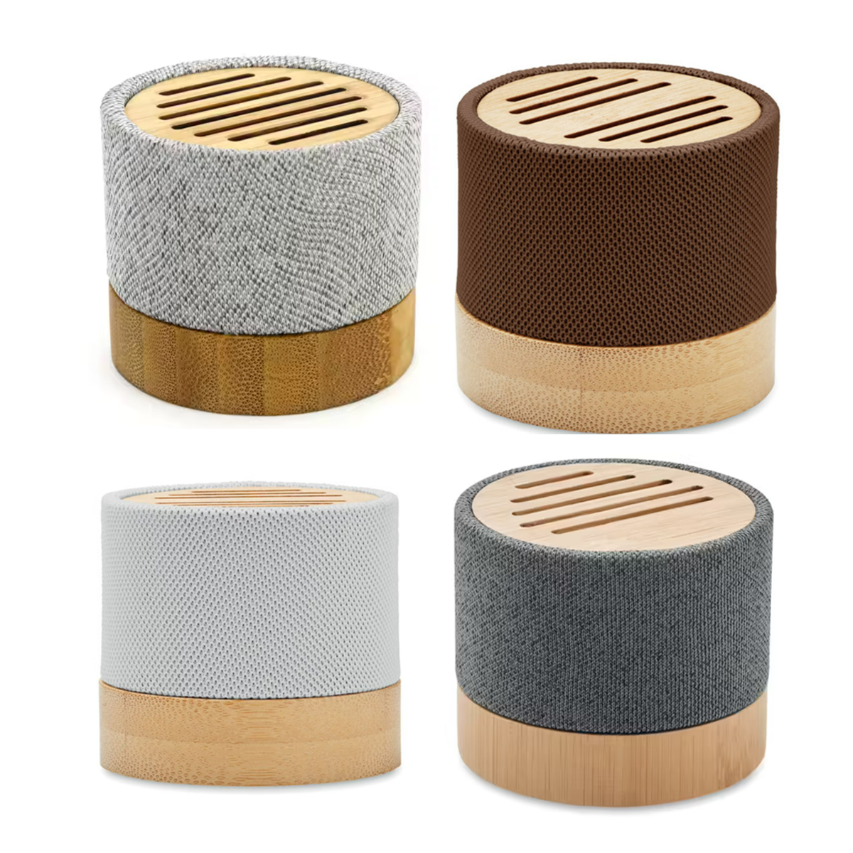 Bamboo Bluetooth Speaker with RPET Fabric Cover 3
