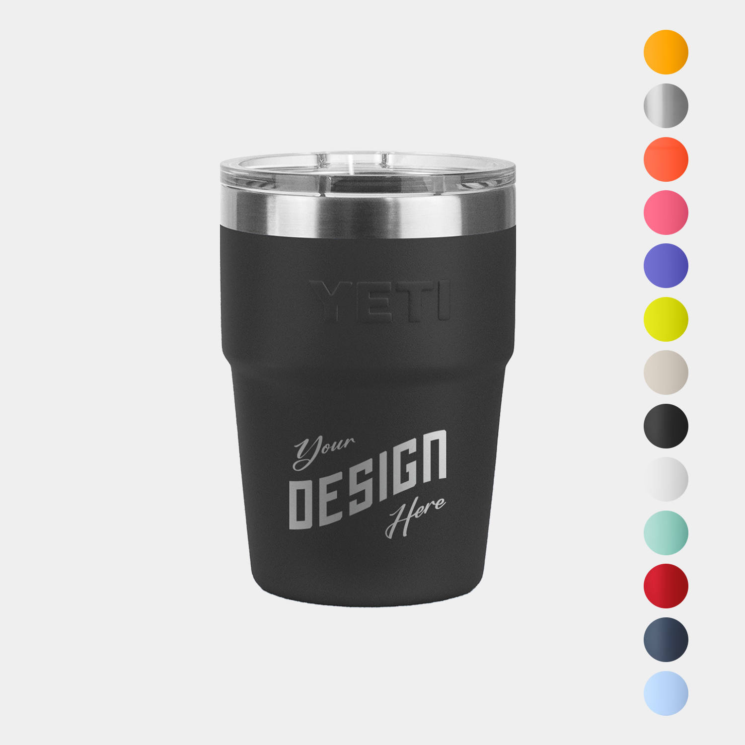 16 Oz YETI® Rambler Stainless Steel Insulated Stackable Cup w/ Lid 4