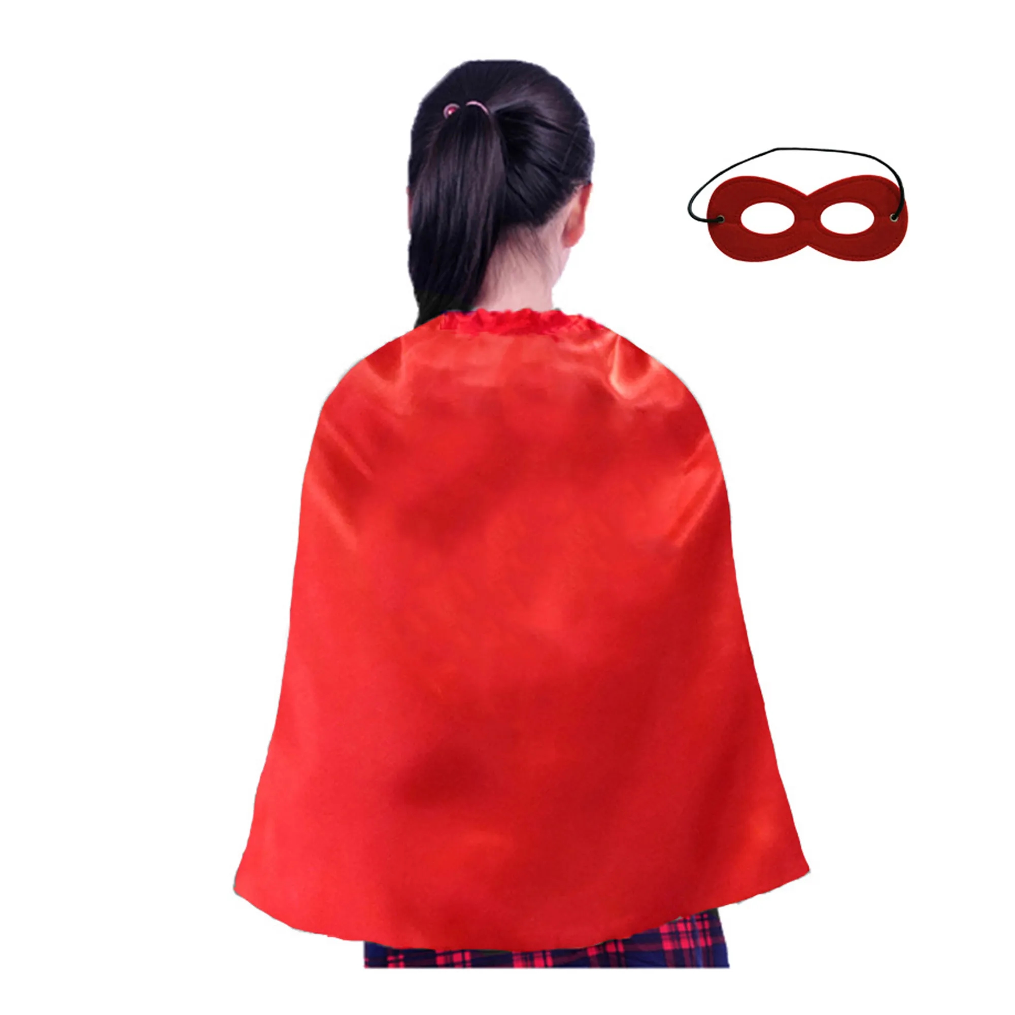 Youth Satin Hero Cape with Eye Mask Set 11