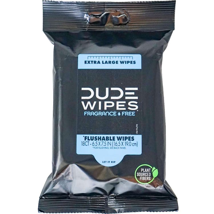 Dude Wipes Fragrance-Free and Flushable - 18 Count 1