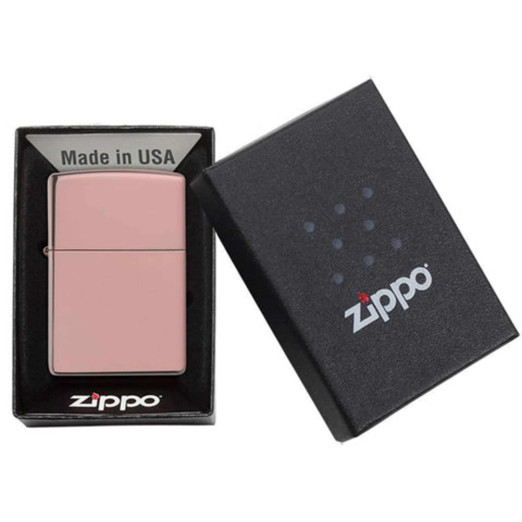 Genuine Zippo windproof lighter - High Polish Rose Gold 4