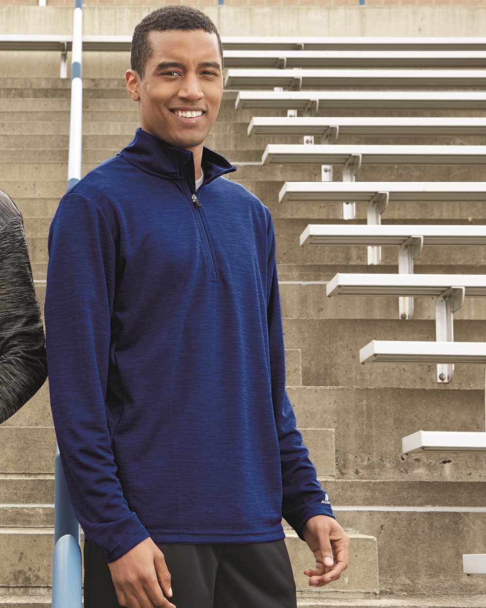 Men's Striated Quarter-Zip Pullover - QZ7EAM 16