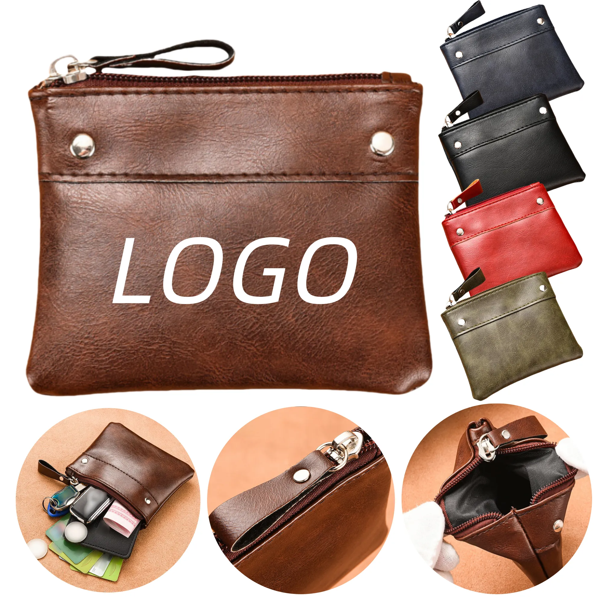 Mini PU Zipper Coin Bag 9
