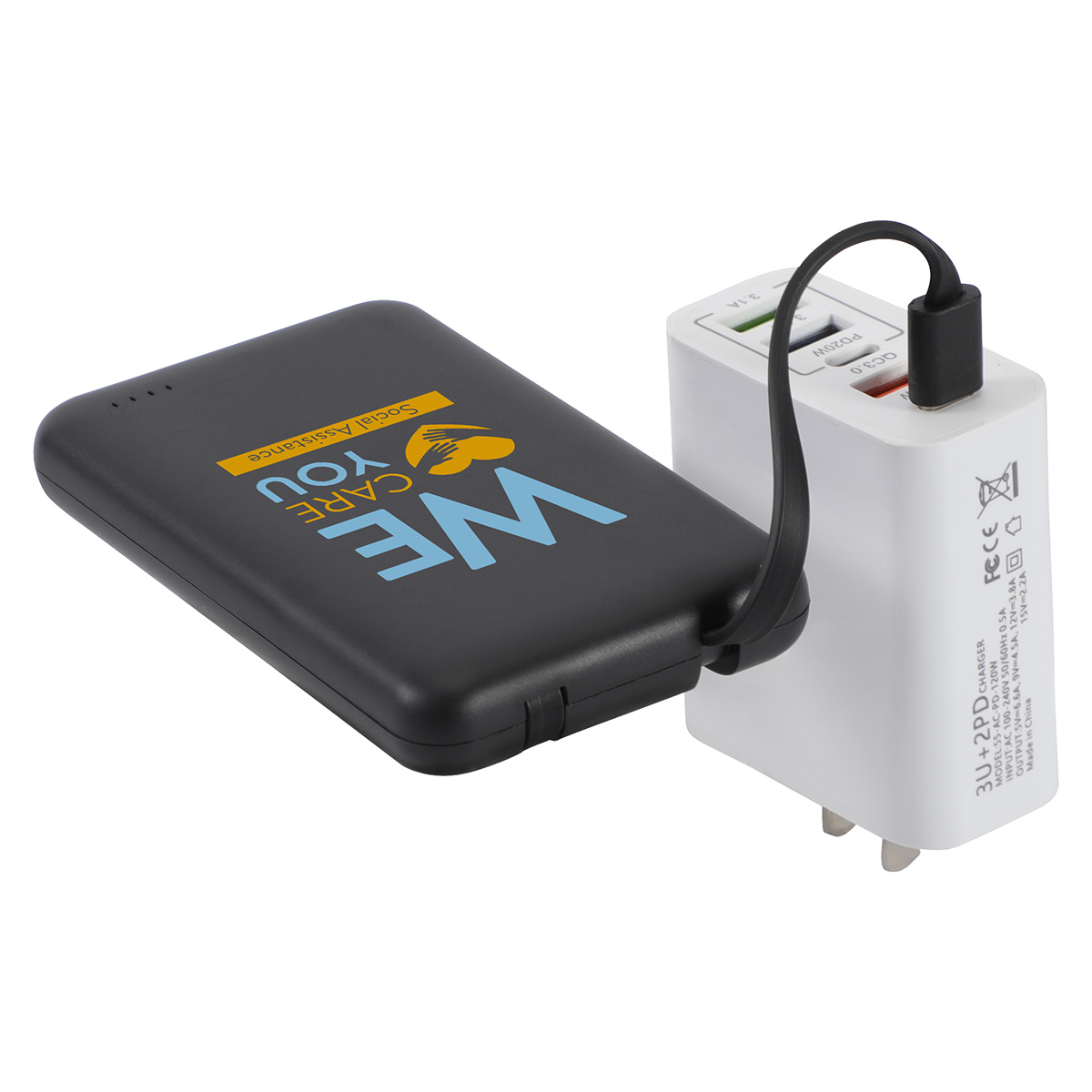 Guild 5000mAh UL-Listed Power Bank with Built-in Cables 18