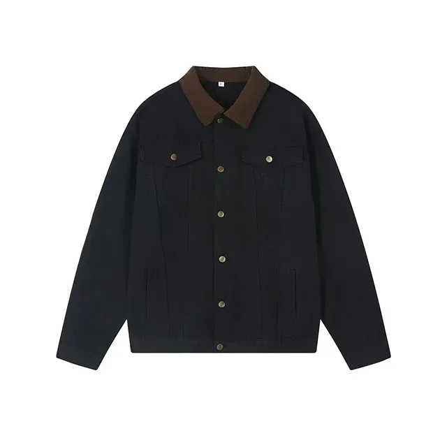 Men's Cotton Canvas Jacket with Pockets 4