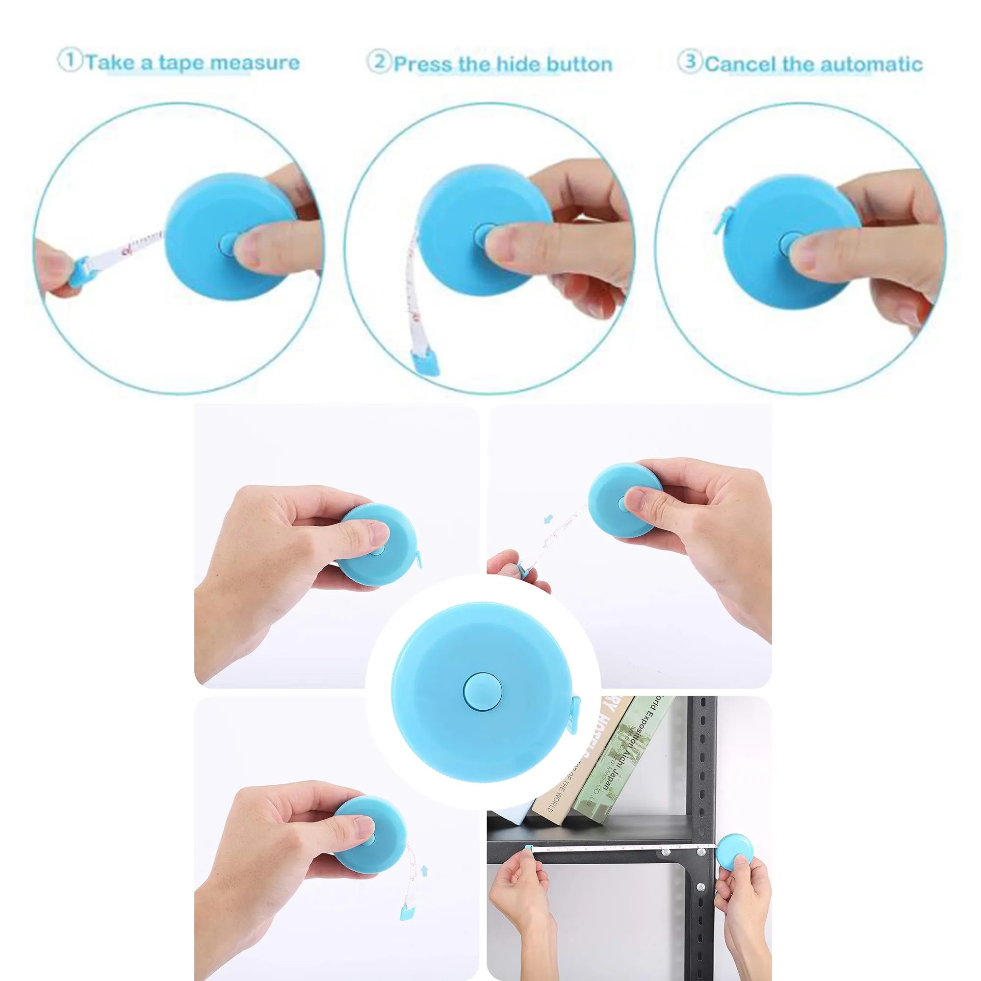 5ft Soft Retractable Measuring Tape 2