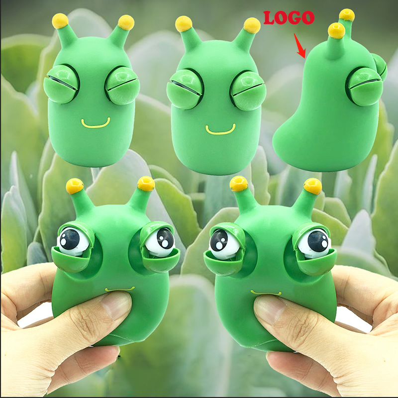 Caterpillar Popping Toy Eye Popping Worm Squeeze Toys 5