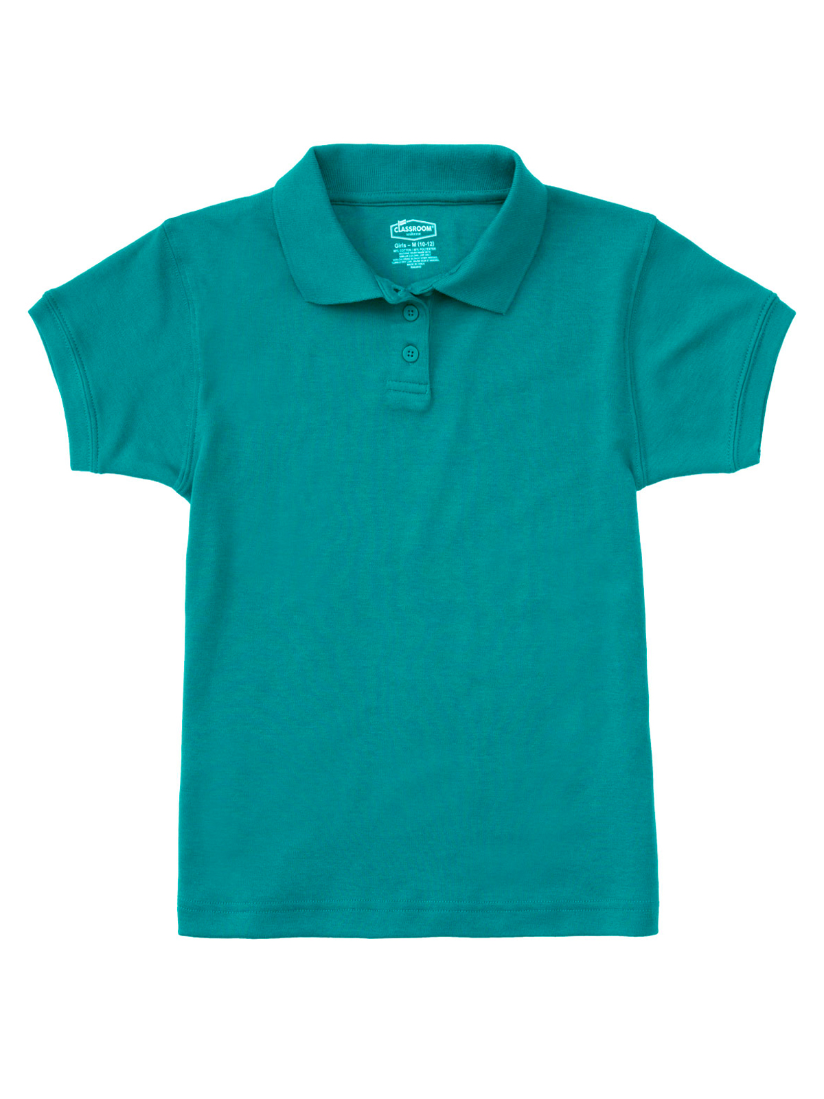 Classroom Uniforms - Junior Girls' Short Sleeve Fitted Interlock Polo 14