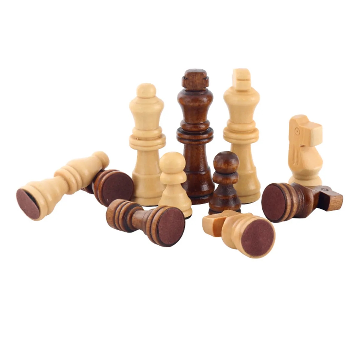 High Quality Wooden Magnetic Foldable Chess Set Game Board 1