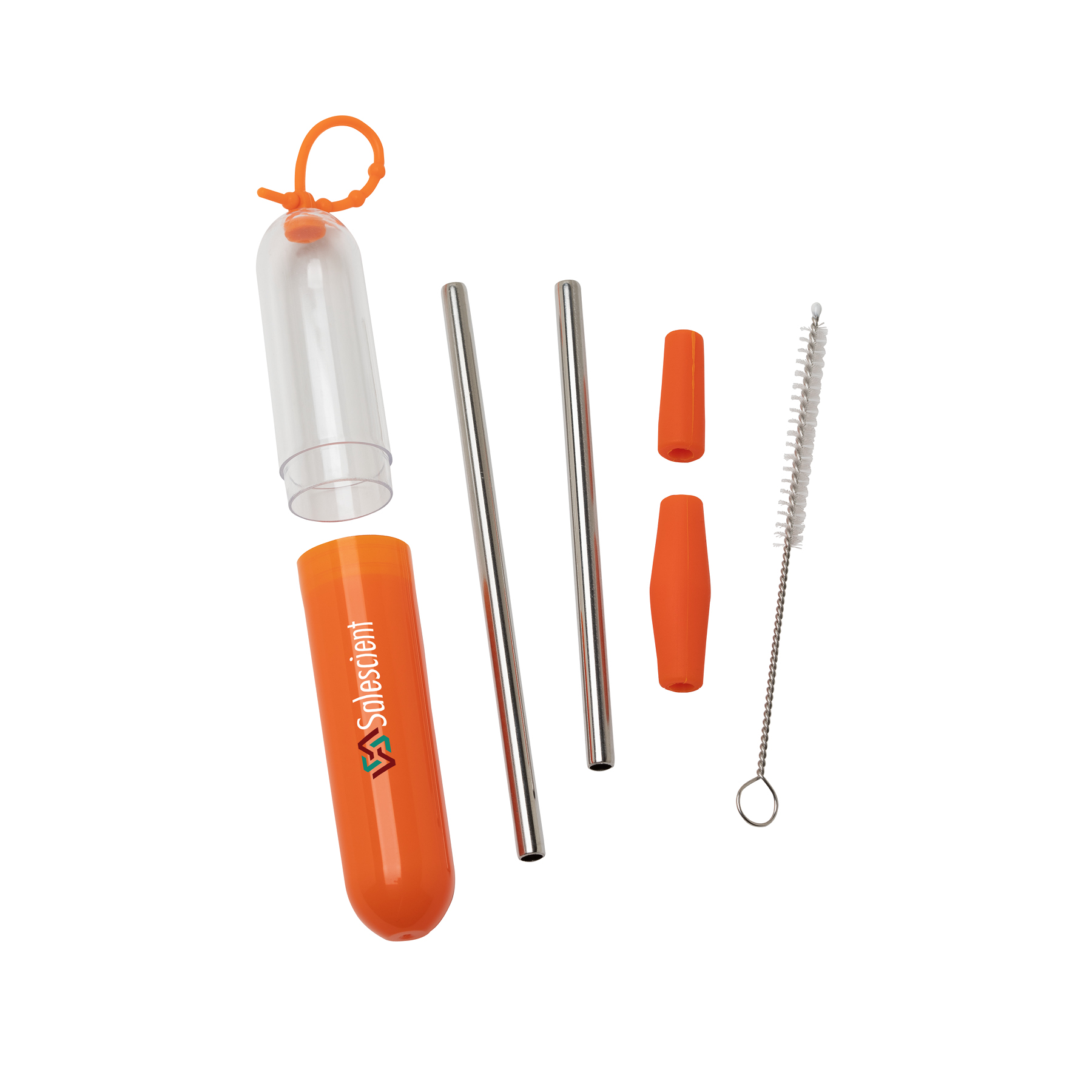 Paloma 5-Piece Stainless Steel Straw Set 3