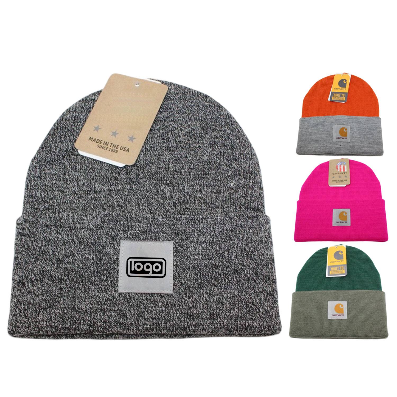 Tooling mixed color thread cloth label knitted hat 3