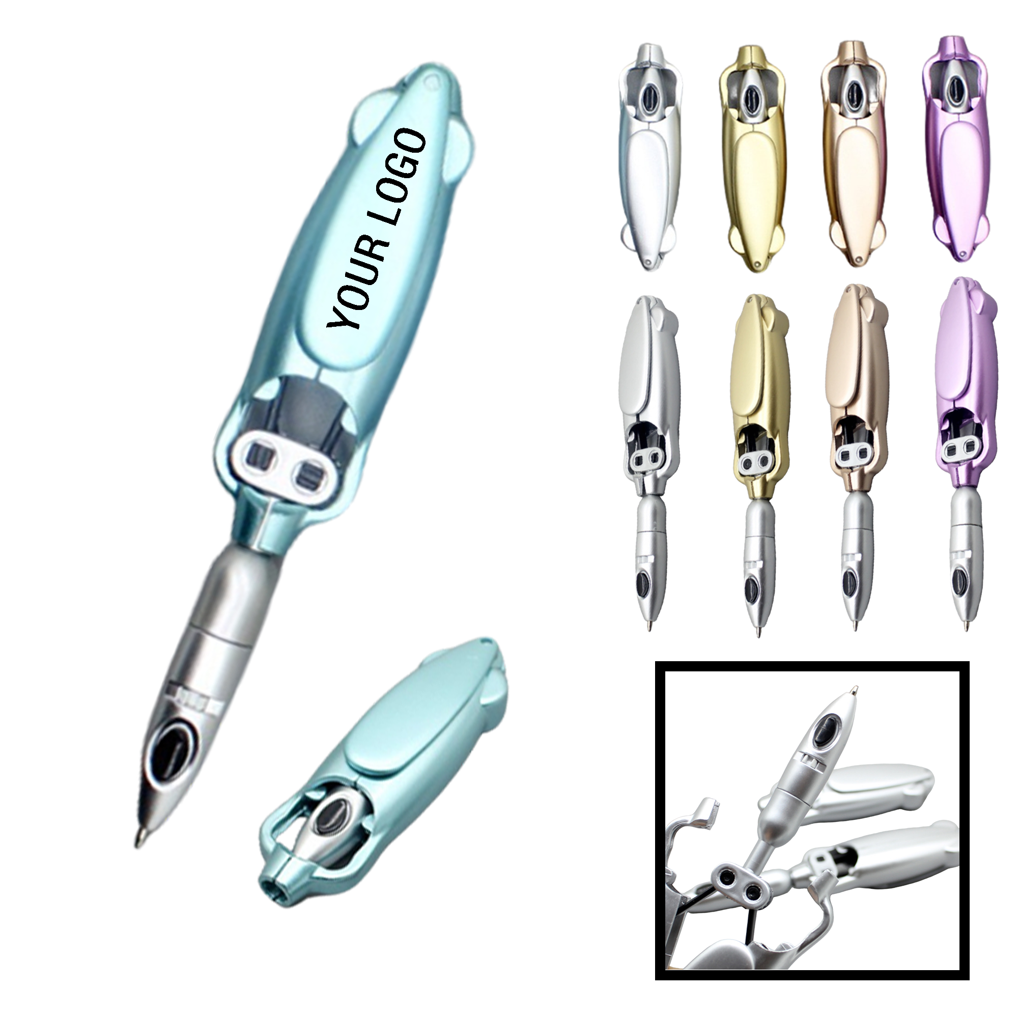 MOQ 20 PCS Frog Shape Deformation Pen 2