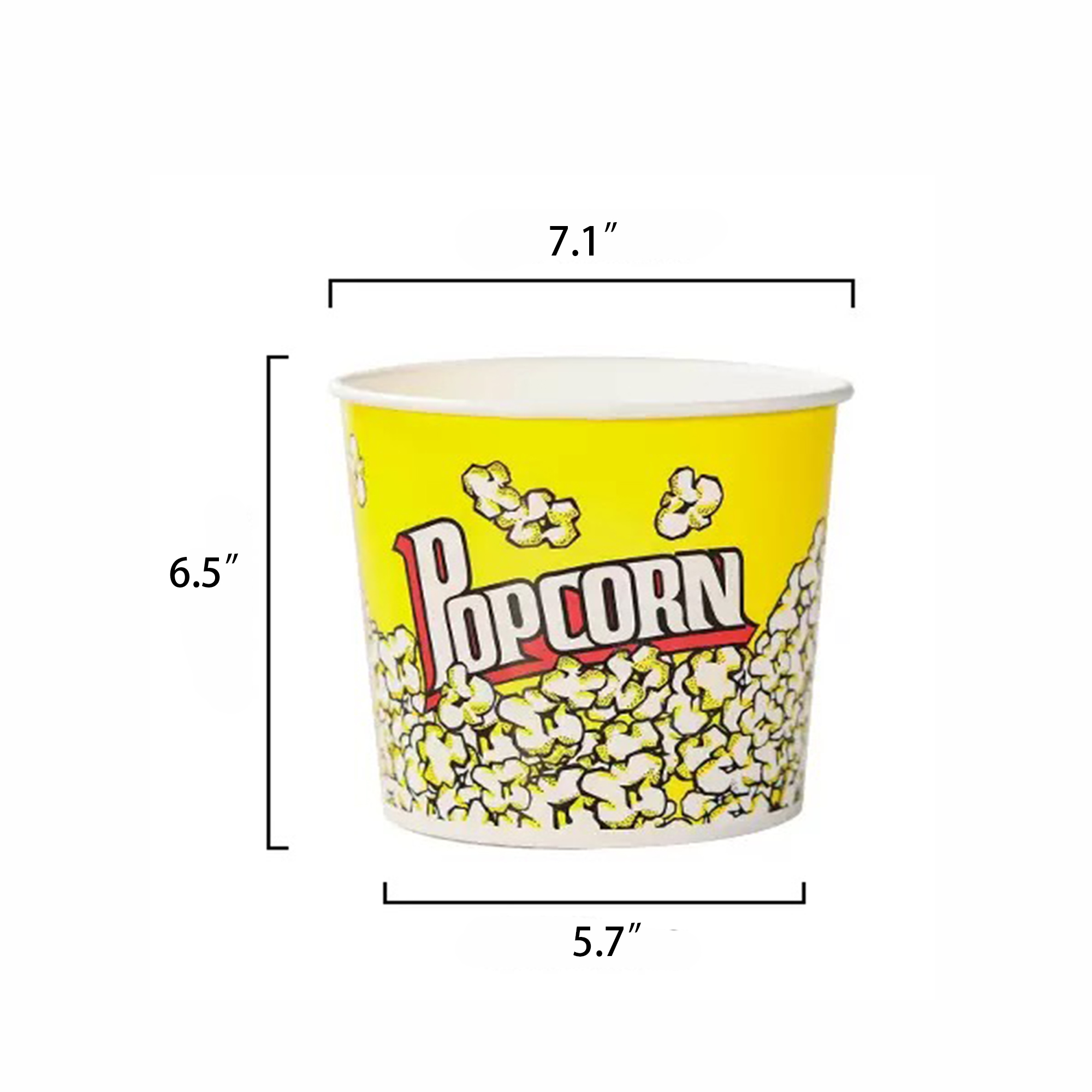 Custom 85 OZ Fried Chicken Popcorn Bucket Snack Tub MOQ10pcs 2