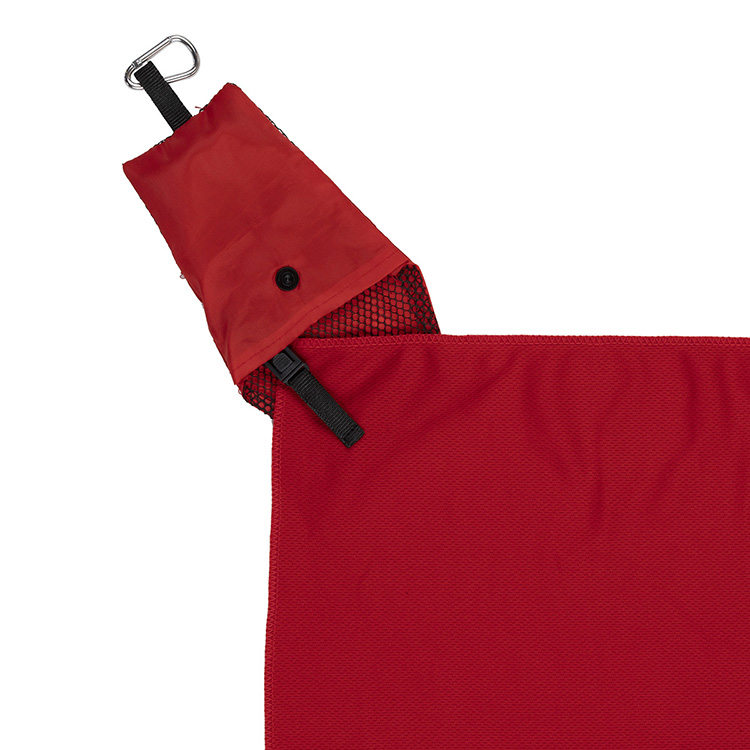 "Cool-n-Go" Full Size (12" x 32") Cooling Towel in Carabiner Pouch. 7