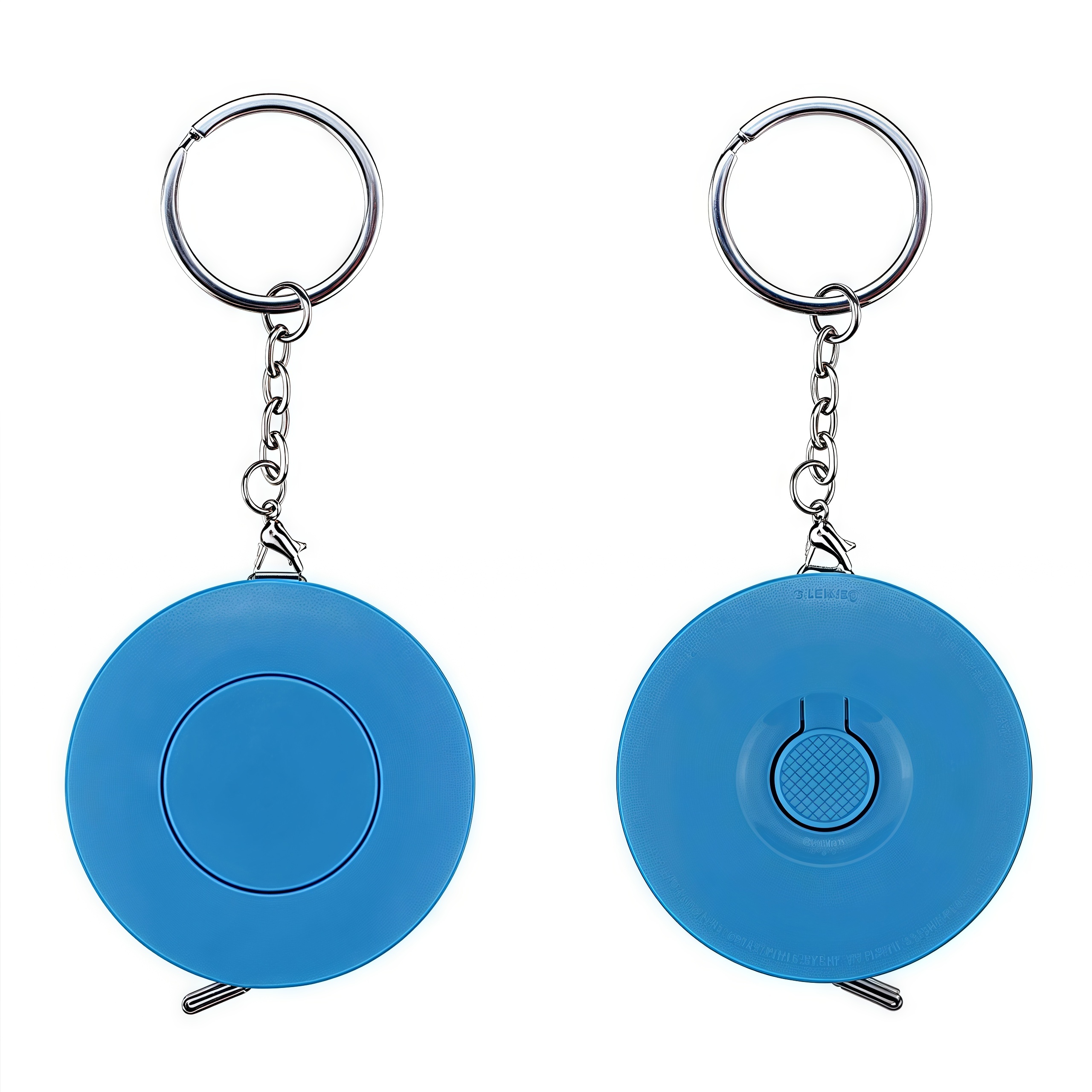 1.5m Eco-Friendly ABS Plastic Round Tape Measure with Keychain 2