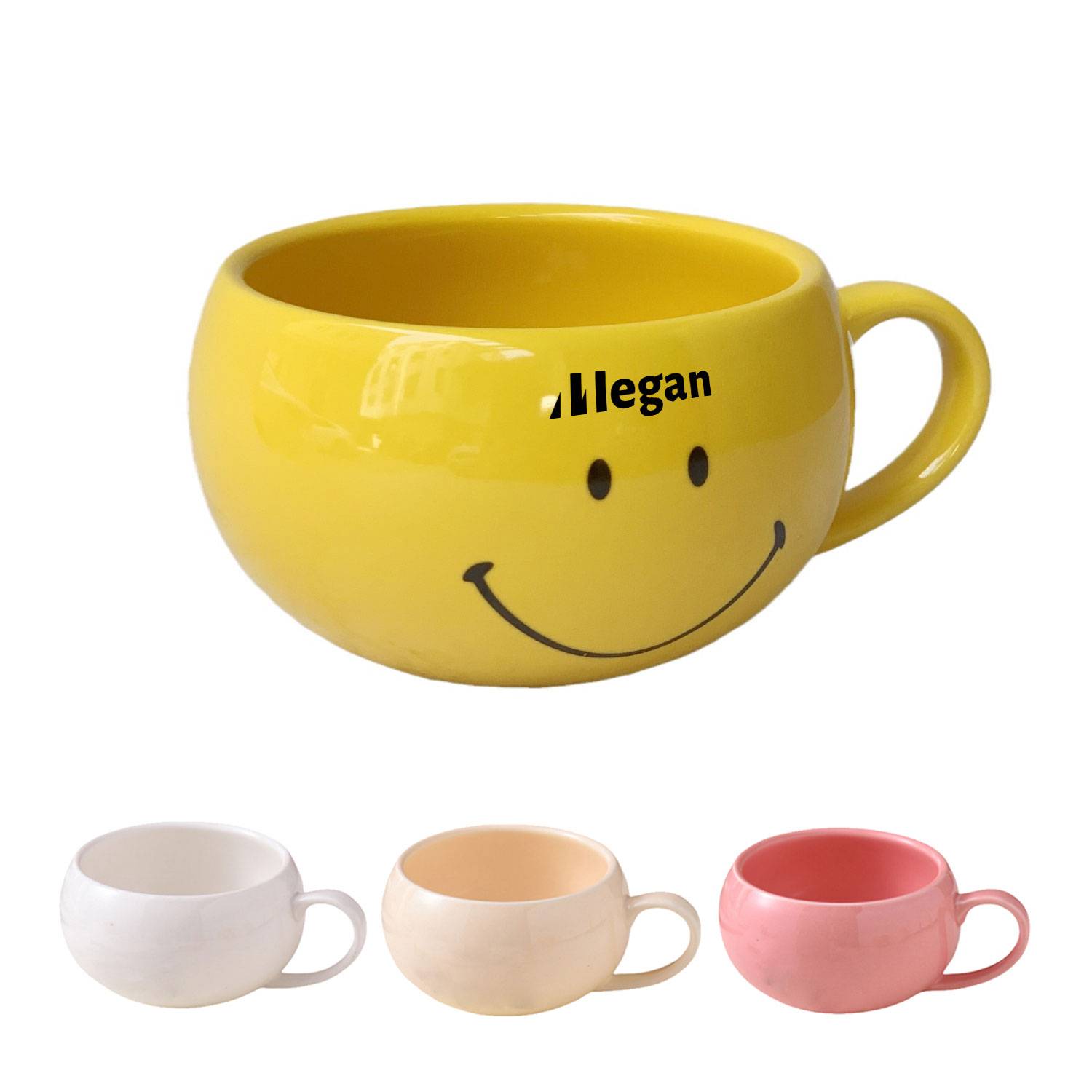 11oz Children's Breakfast Milk Oatmeal Ceramic Ball Cup 2