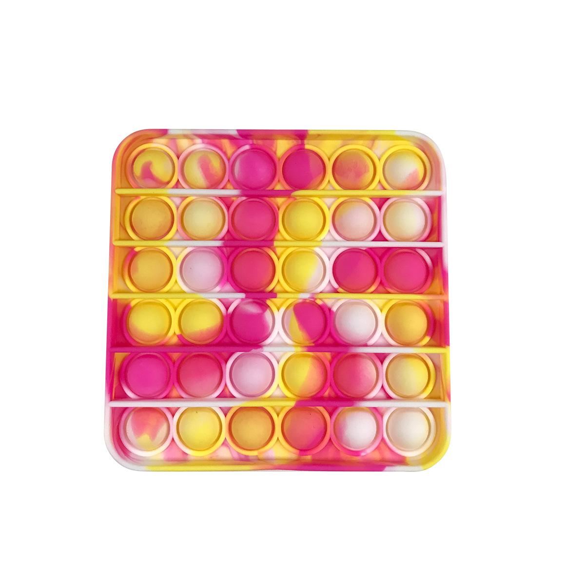 Square Camouflage Push Pop Bubble Fidget Sensory Toy 6