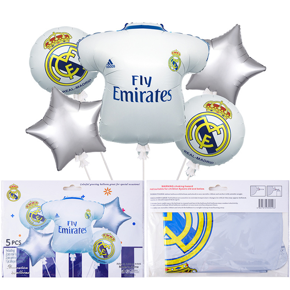 Qatar World Cup Football Jersey Mylar Balloon Set 3