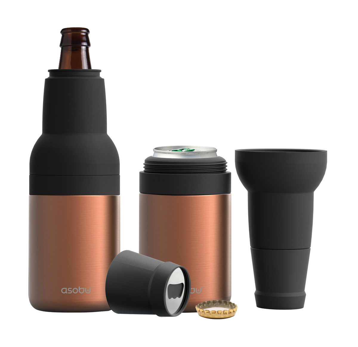 Asobu Frosty Beer 2-Go Bottle Insulator 21