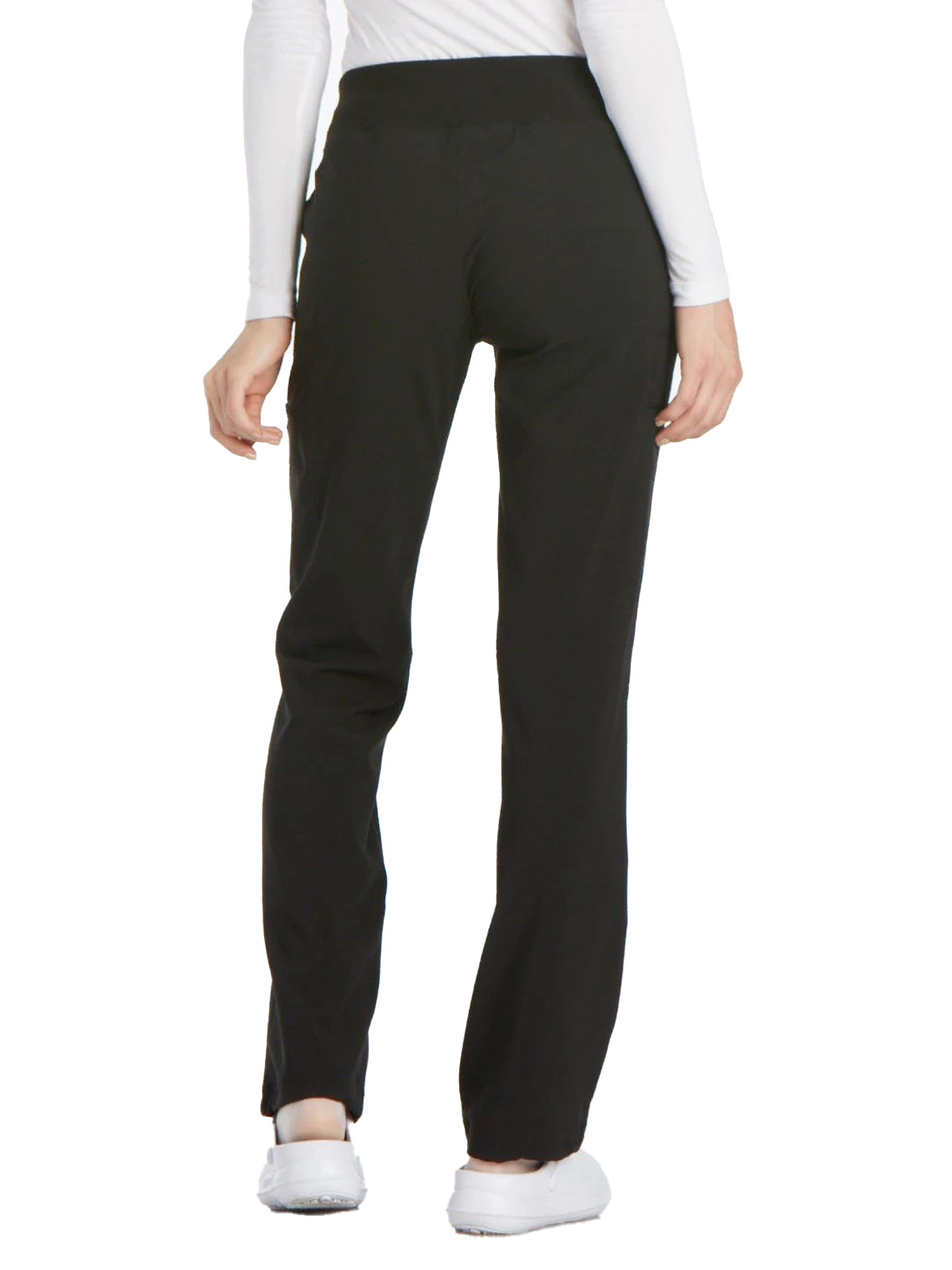 Cherokee - iFlex - Mid Rise Straight Leg Comfort Knit Waistband Pull-on Pant 23