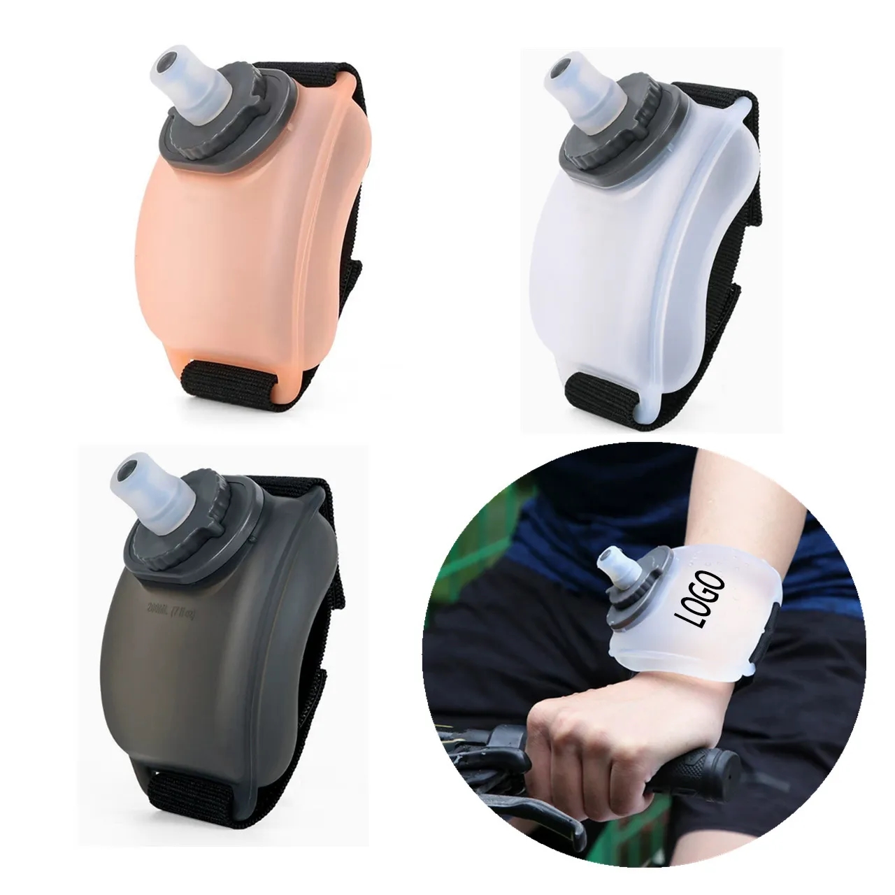 200 ml Silicone Wrist Water Bottle 3