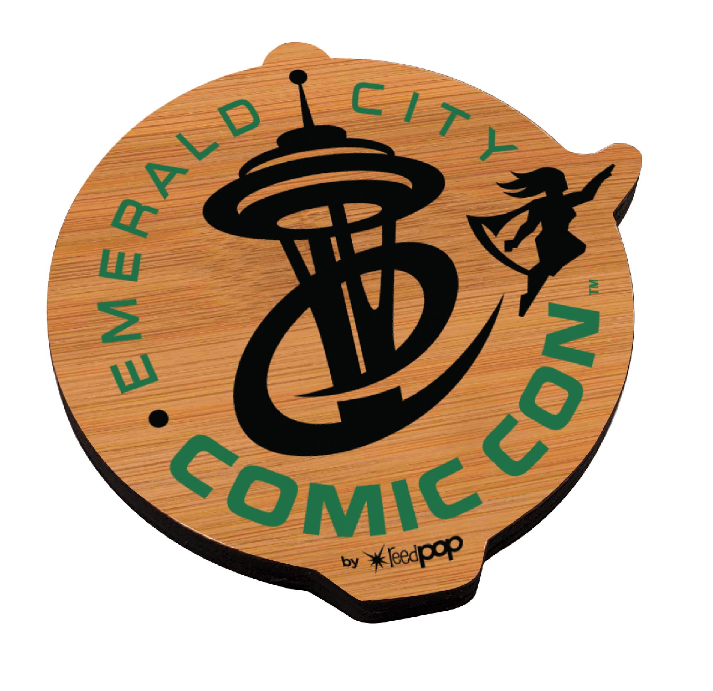 Custom Ultra Vivid Bamboo Magnet with Disc Magnet 8