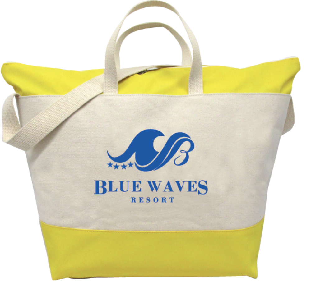 15 Oz. Natural Cotton Block Island Beach Tote 2