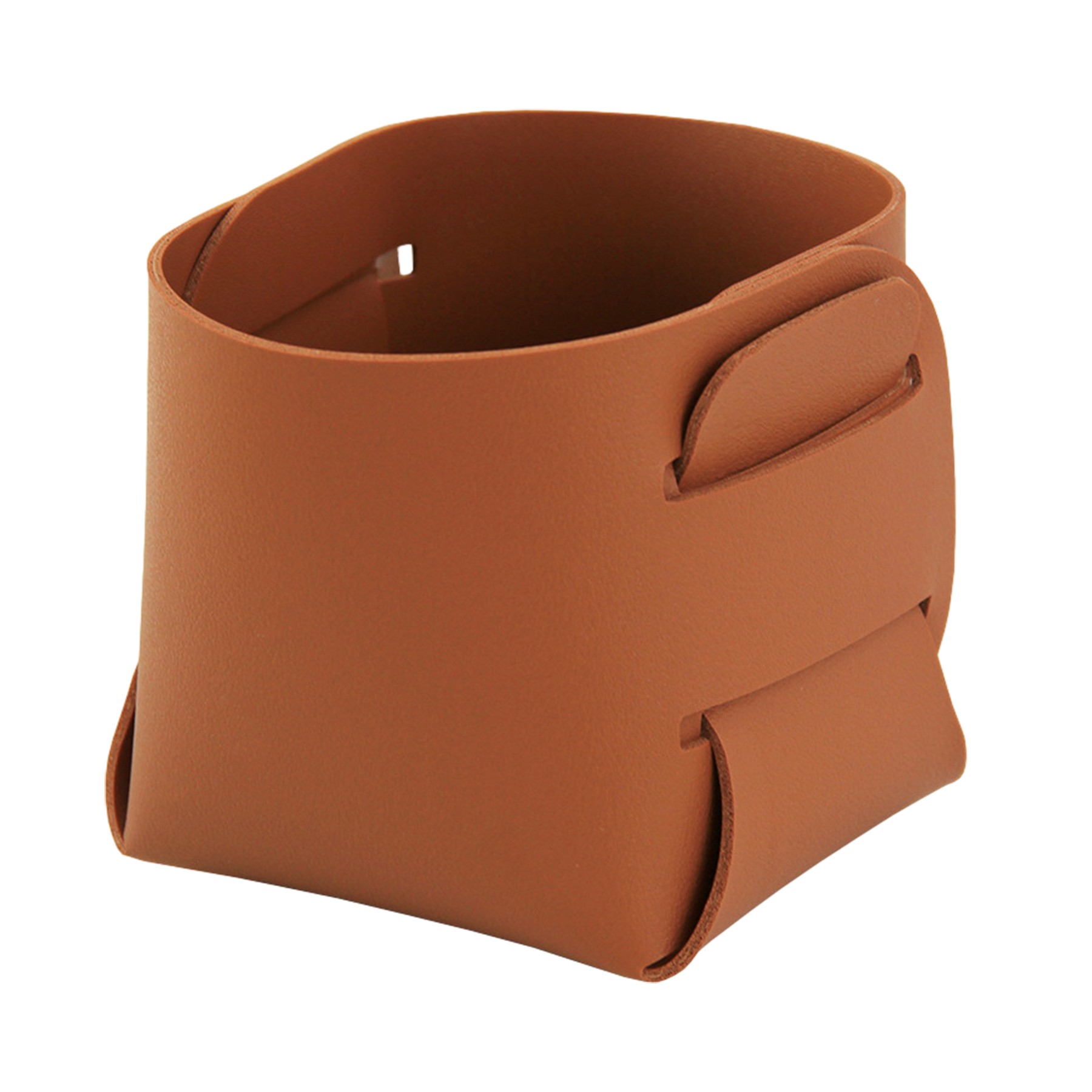 Leather Desk Storage Basket 2