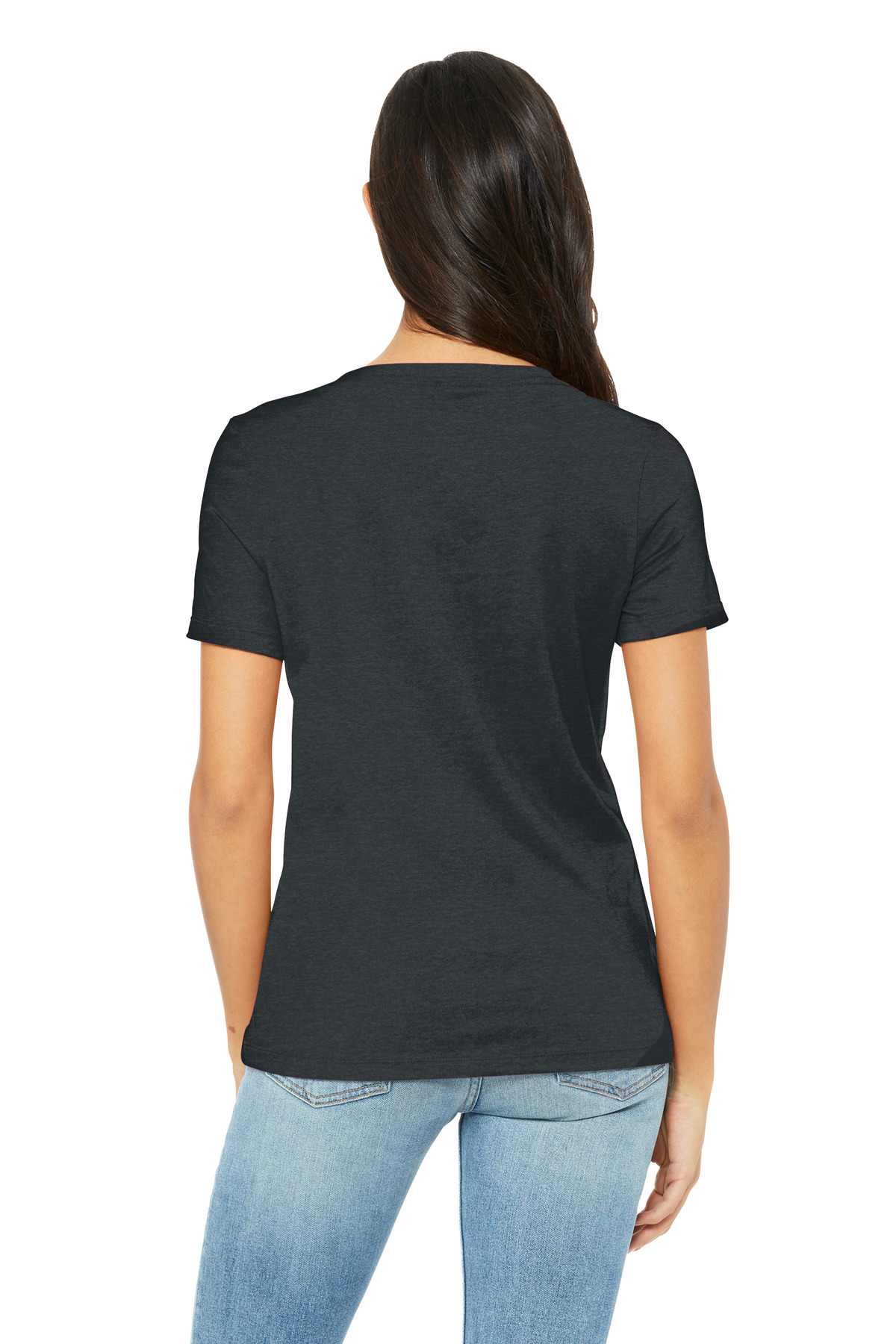BELLA+CANVAS Women's Relaxed Heather CVC V-Neck Tee BC6405CVC 6