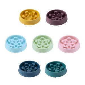18cm Slow Eating Plastic Pet Bowl Food Tray 4