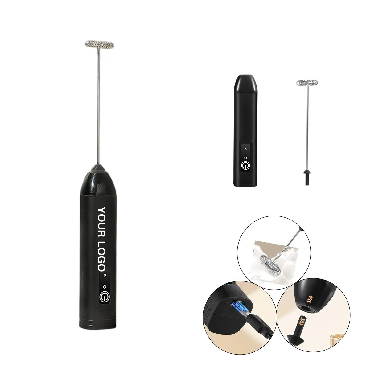 Cordless Stainless Egg Beater for Coffee and Baking 2