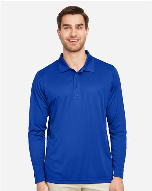 Men's Zone Performance Long Sleeve Polo - TT51L 18