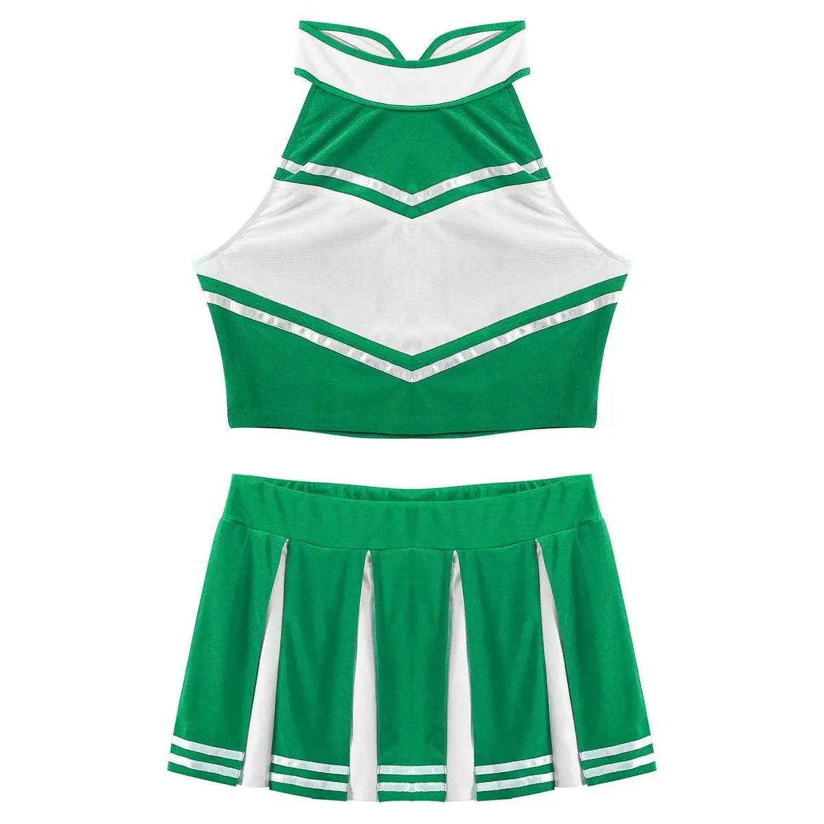 Women's Cheerleader Cosplay Costume with Stand Collar 2