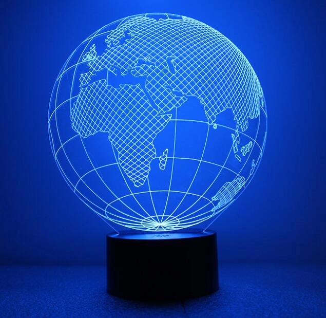 3D Globe Map LED Lamp 8