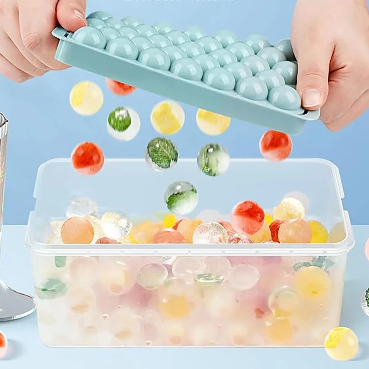 Spherical Ice Tray with Lid & Bin 4
