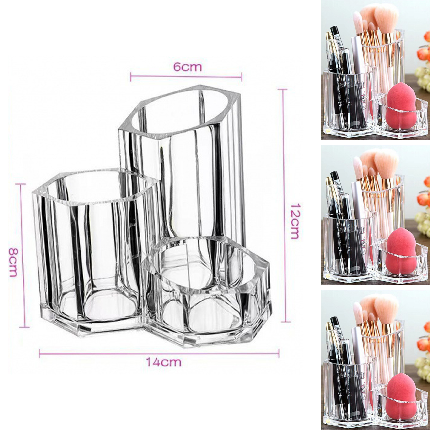 Plastic Cosmetic Organizer, promotional household item with logo imprint 2