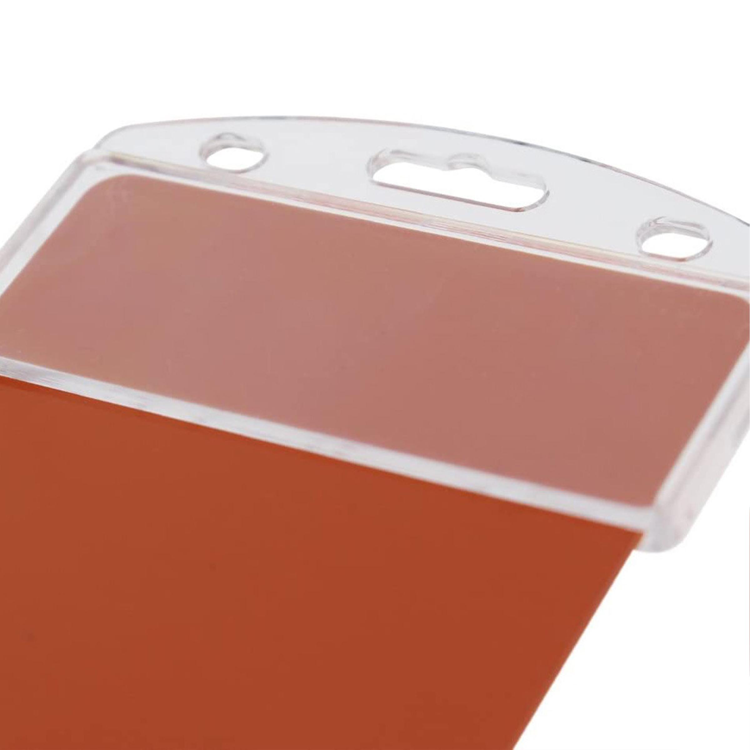 Plastic Translucent Frosted Id Card Holder Clip 3