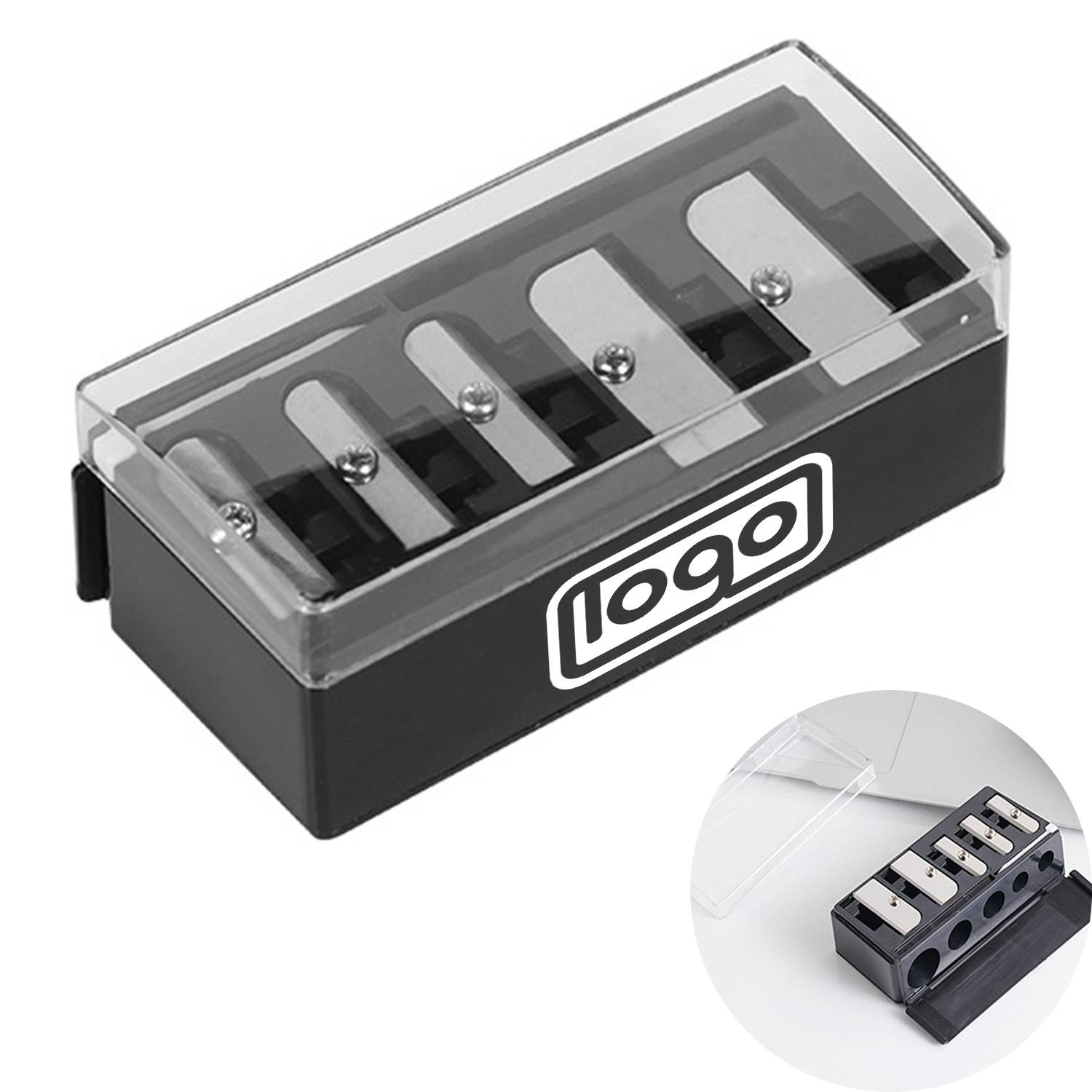 5-in-1 Manual Eyebrow Pencil Sharpener