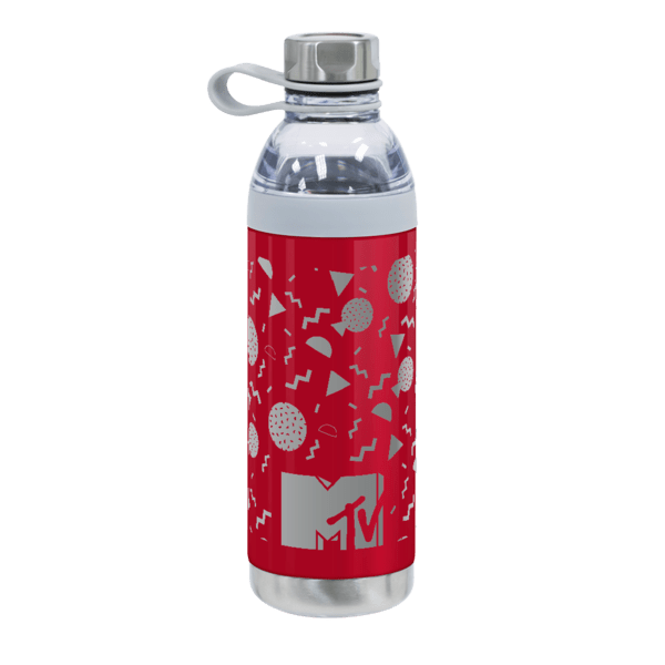 Dual Opening Stainless Steel Water Bottle - 20 Oz., custom water bottle with logo imprint 57