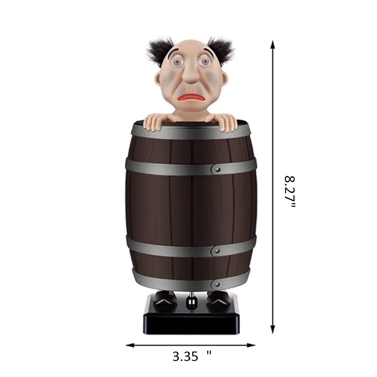 Funny Creative Spoof Santa Claus Wooden Barrel Cigarette Box 4