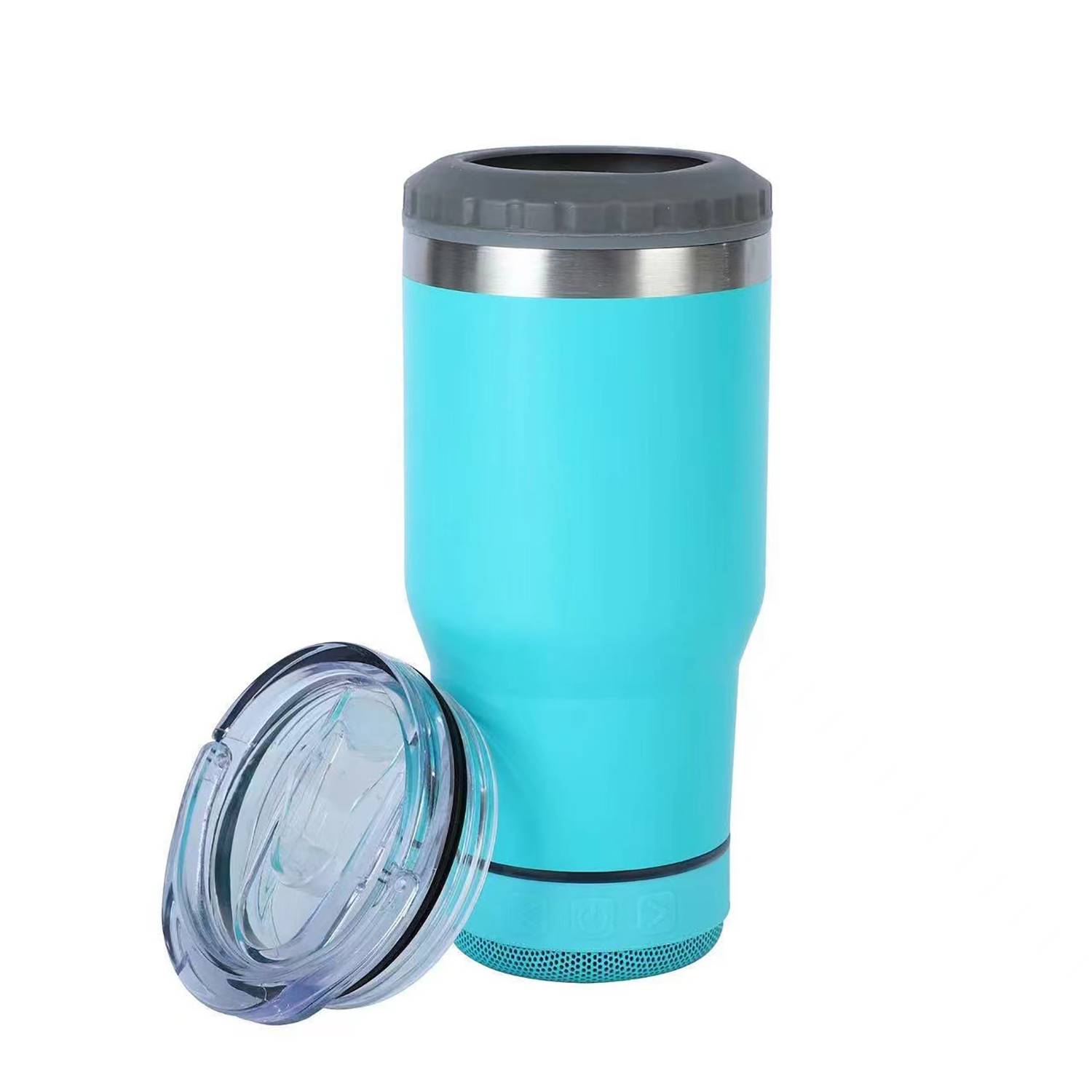 14oz Smart Stainless Steel Travel Mug with Bluetooth Speaker 6