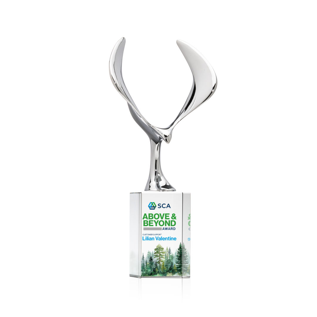 Maverick Eagle VividPrint™ Award on Dakota Base - Clear 3