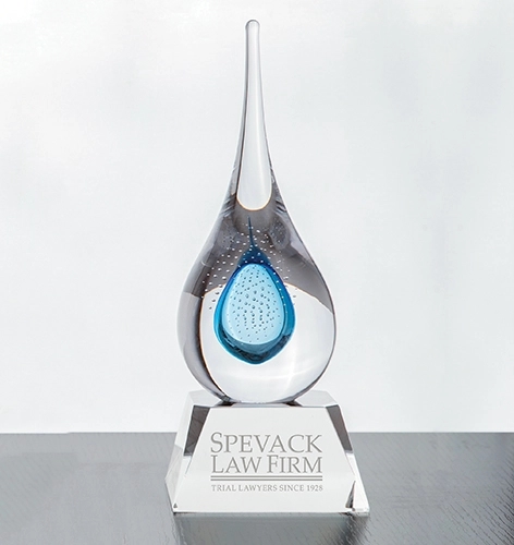 Teardrop Award - Blue 3