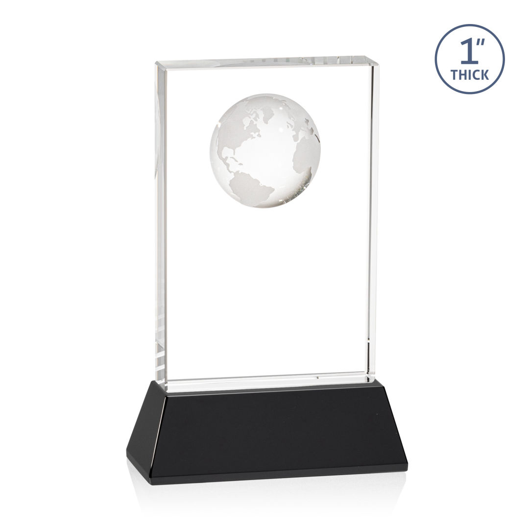 Ambassador Globe Award on Base - Black 4